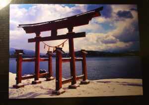 A4-Print-Torii-Gate-Gozanoishi-Shrine-Lake-Tazawa